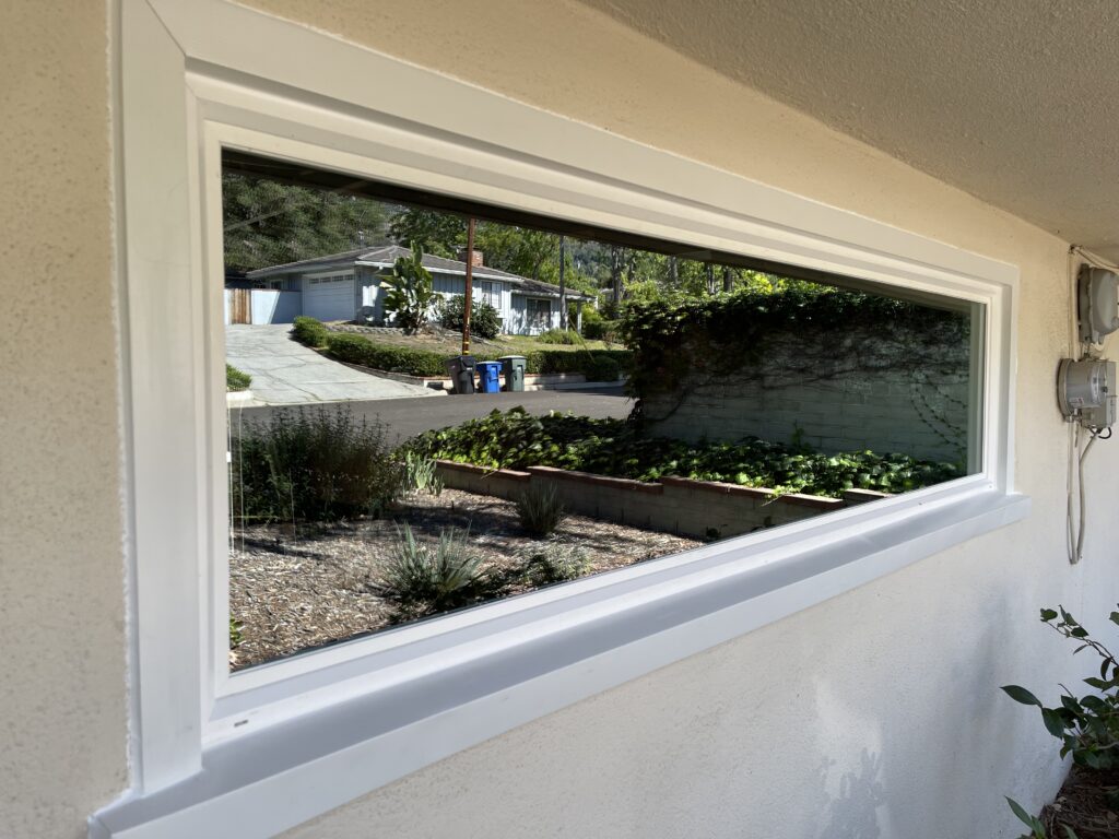 White long window